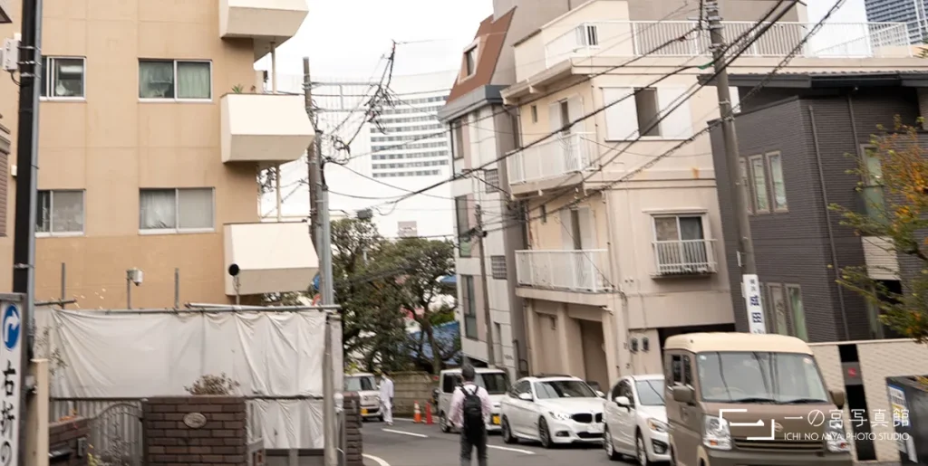 横浜市西区にある伊勢山皇大神宮の坂道