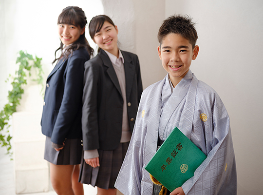 小学校卒業の袴の写真