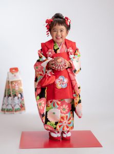 753の記念写真を横浜で3才のお祝い