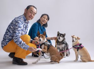 ペットと一緒に横浜の一の宮写真館で撮影
