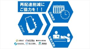 消費者庁の再配達削減PR